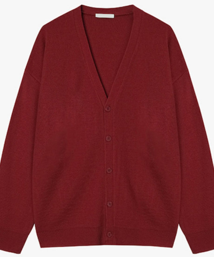 oversized knit cardigan mens /2color　NL2113